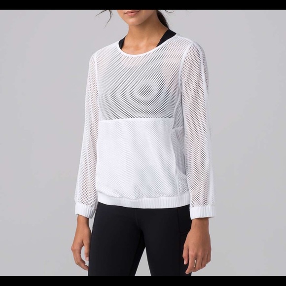 ✖️SOLD✖️ X2 Lululemon “Mesh on Over” pullover - Picture 4 of 4